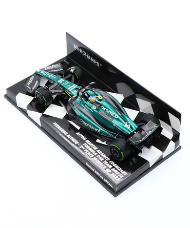 ミニチャンプス 1/43スケール アストンマーチン アラムコ コグ二ザント F1 チーム AMR23 フェルナンド・アロンソ 2023年 モナコGP 2位入賞/23f1m