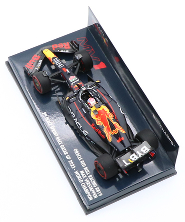 ミニチャンプス 1/43スケール オラクル レッドブル レーシング ホンダ RB19 マックス・フェルスタッペン 2023年 カタールGP スプリントレース 2位入賞ワールドチャンピオン/ARB/23f1m