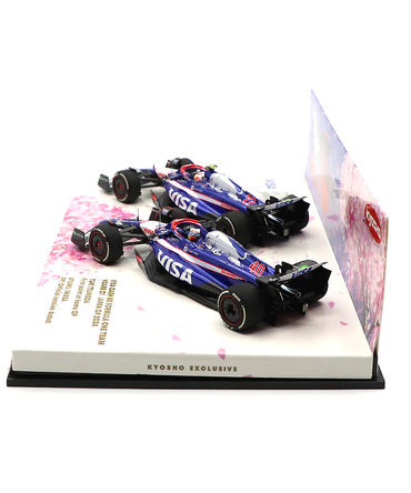 【購入数制限有/おひとり様1台まで】京商別注 ミニチャンプス 1/43スケール VISA CASH APP RB F1 ホンダ VCARB 01 角田裕毅 & 岩佐歩夢 2024年 日本GP 2台セット