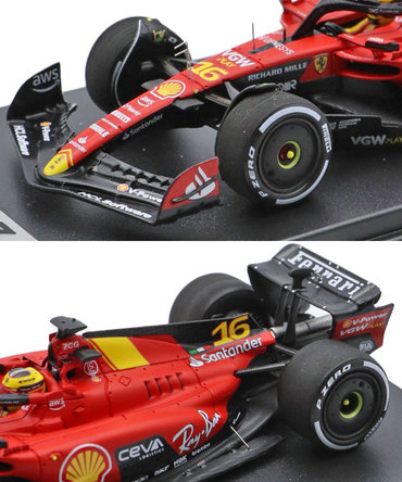 ルックスマート 1/43スケール フェラーリ SF23 シャルル・ルクレール 2023年 イタリアGP /23f1m