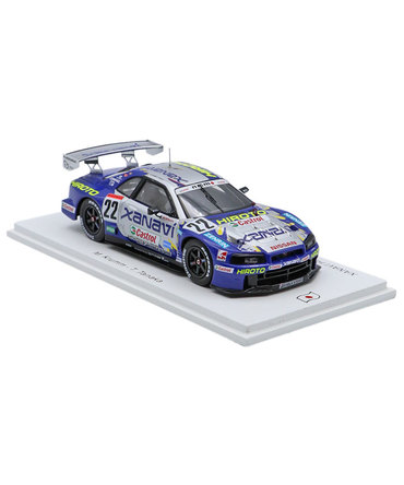 【購入数制限有/おひとり様2台まで】スパーク 1/43スケール ザナヴィ ヒロト 日産 スカイライン GT-R (R34) NO.22 ミハエル・クルム / 田中哲也 2001年 JGTC GT500