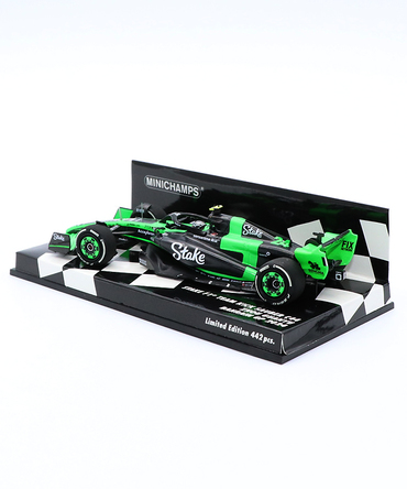 ミニチャンプス 1/43スケール ステーク F1 チーム KICK ザウバー C44 周 冠宇(ジョウ・グアンユー) 2024年 バーレーンGP /24f1m