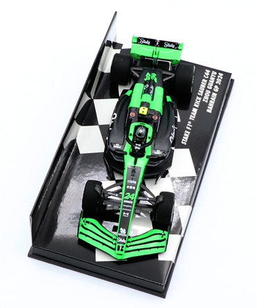 ミニチャンプス 1/43スケール ステーク F1 チーム KICK ザウバー C44 周 冠宇(ジョウ・グアンユー) 2024年 バーレーンGP /24f1m