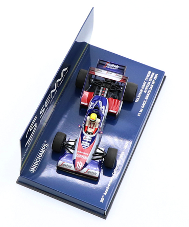 ミニチャンプス 1/43スケール トールマン ハート TG183B アイルトン・セナ 1984年 ブラジルGP F1 1st レース ウェザリング仕様