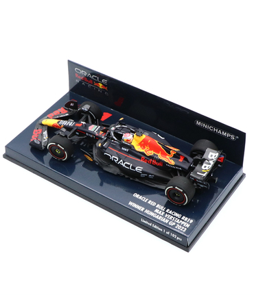 ミニチャンプス 1/43スケール オラクル レッドブル レーシング ホンダ RB19 マックス・フェルスタッペン 2023年 ハンガリーGP 優勝 /ARB/23f1m