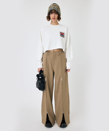 ホンダ HRC MOUSSY CROPPED プルオーバー ホワイト