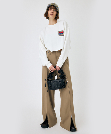 ホンダ HRC MOUSSY CROPPED プルオーバー ホワイト