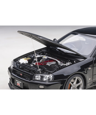 【30%オフセール】オートアート 1/18スケール 日産 スカイライン GT-R （R34） Vスペック II （ブラックパール）/msl