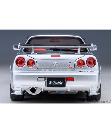 【30%オフセール】オートアート 1/18スケール ニスモ R34 GT-R Z-tune （Z-tune シルバー）/msl