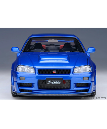 【30%オフセール】オートアート 1/18スケール ニスモ R34 GT-R Z-tune （ベイサイドブルー）/msl