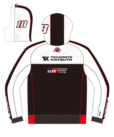 【11月中旬入荷予約受付中】勝田貴元 TK フードスウェット 2024 /TGR_WRC