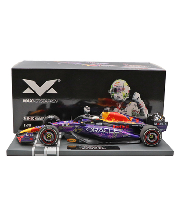 フェルスタッペン別注 ミニチャンプス 1/18スケール オラクル レッドブル レーシング ホンダ RB19 マックス・フェルスタッペン 2023年 ラスベガスGP 優勝 /ARB/23f1m