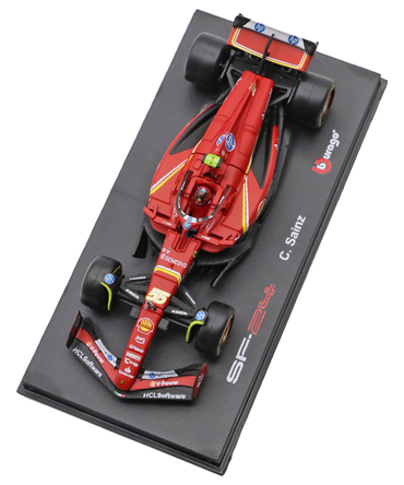 ブラゴ 1/43スケール フェラーリ SF24 カルロス・サインツ 2024年（ドライバー付属）/24f1m