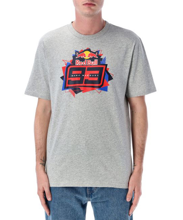 【50%オフセール】マルク・マルケス MM93 レッドブル フロントロゴ Tシャツ グレー