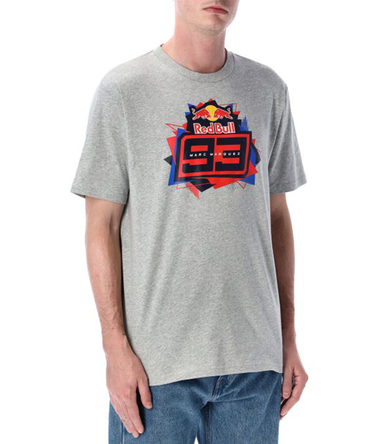 【50%オフセール】マルク・マルケス MM93 レッドブル フロントロゴ Tシャツ グレー