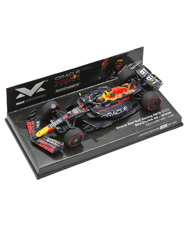 フェルスタッペン別注 ミニチャンプス 1/43スケール オラクル レッドブル レーシング ホンダ RB19 マックス・フェルスタッペン 2023年 ブラジルGP 優勝 /ARB/23f1m