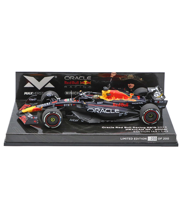 フェルスタッペン別注 ミニチャンプス 1/43スケール オラクル レッドブル レーシング ホンダ RB19 マックス・フェルスタッペン 2023年 メキシコGP 優勝 /ARB/23f1m