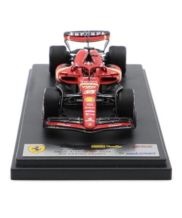 ルックスマート 1/43スケール フェラーリ SF24 シャルル・ルクレール 2024年 サウジアラビアGP 3位入賞/24f1m