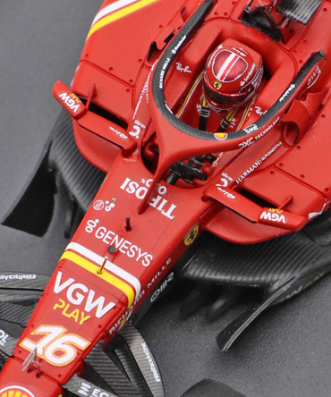 ルックスマート 1/43スケール フェラーリ SF24 シャルル・ルクレール 2024年 サウジアラビアGP 3位入賞/24f1m