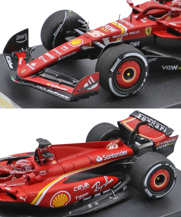 ルックスマート 1/43スケール フェラーリ SF24 シャルル・ルクレール 2024年 サウジアラビアGP 3位入賞/24f1m