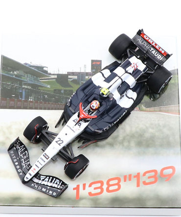 F1速報 別注 スパーク 1/43スケール  スクーデリア アルファタウリ AT04 角田裕毅 2023年 アメリカGP 『The First Fastest Lap』/23f1m