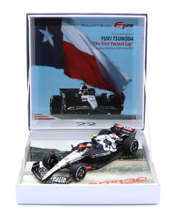 F1速報 別注 スパーク 1/43スケール  スクーデリア アルファタウリ AT04 角田裕毅 2023年 アメリカGP 『The First Fastest Lap』/23f1m