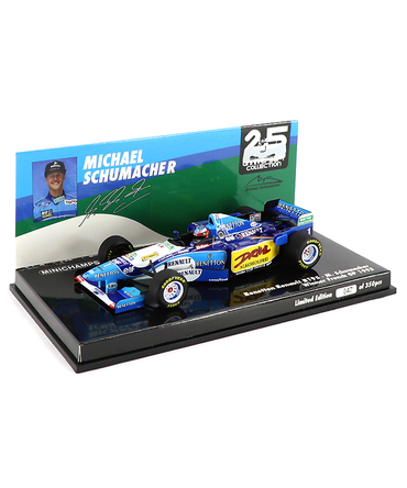 ミニチャンプス 1/43スケール ベネトン ルノー B195 ミハエル・シューマッハー 1995年 フランスGP 優勝