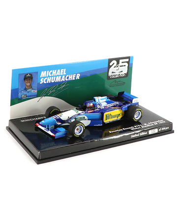 ミニチャンプス 1/43スケール ベネトン ルノー B195 ミハエル・シューマッハー 1995年 ブラジルGP 優勝