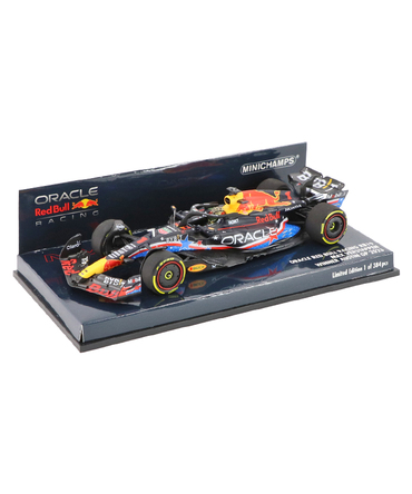 ミニチャンプス 1/43スケール オラクル レッドブル レーシング ホンダ RB19 マックス・フェルスタッペン 2023年 オースティンGP 優勝