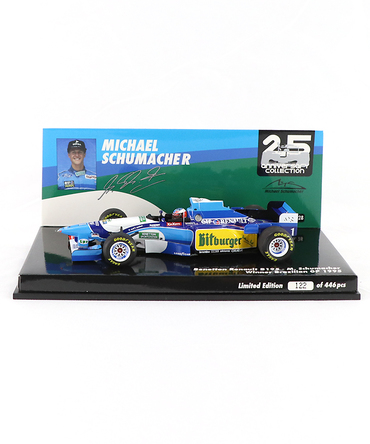 ミニチャンプス 1/43スケール ベネトン ルノー B195 ミハエル・シューマッハー 1995年 ブラジルGP 優勝