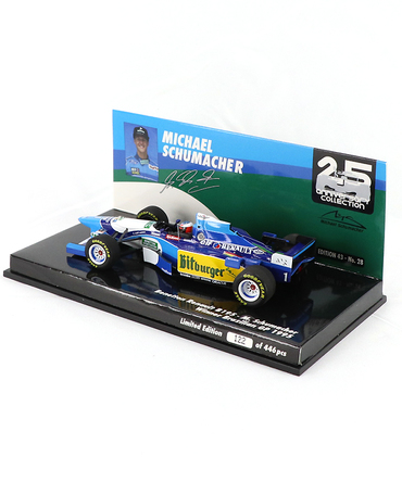 ミニチャンプス 1/43スケール ベネトン ルノー B195 ミハエル・シューマッハー 1995年 ブラジルGP 優勝