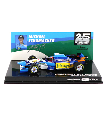 ミニチャンプス 1/43スケール ベネトン ルノー B195 ミハエル・シューマッハー 1995年 モナコGP 優勝