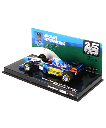 ミニチャンプス 1/43スケール ベネトン ルノー B195 ミハエル・シューマッハー 1995年 モナコGP 優勝