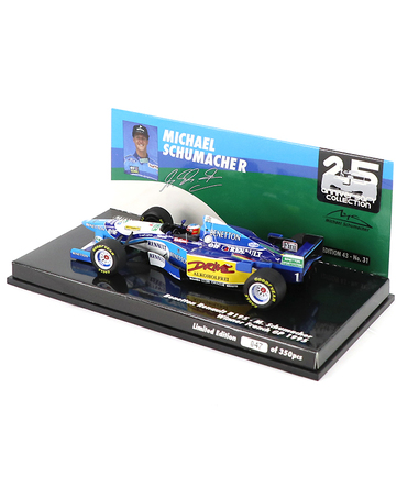 ミニチャンプス 1/43スケール ベネトン ルノー B195 ミハエル・シューマッハー 1995年 フランスGP 優勝