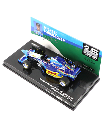 ミニチャンプス 1/43スケール ベネトン ルノー B195 ミハエル・シューマッハー 1995年 フランスGP 優勝