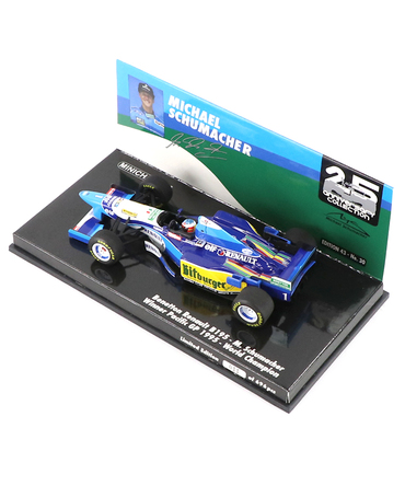 ミニチャンプス 1/43スケール ベネトン ルノー B195 ミハエル・シューマッハー 1995年 パシフィックGP 優勝 ワールドチャンピオン