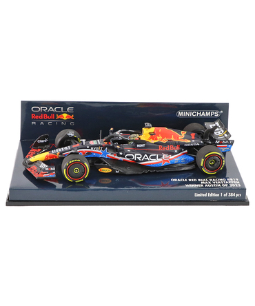 ミニチャンプス 1/43スケール オラクル レッドブル レーシング ホンダ RB19 マックス・フェルスタッペン 2023年 オースティンGP 優勝