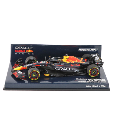 ミニチャンプス 1/43スケール オラクル レッドブル レーシング ホンダ RB19 マックス・フェルスタッペン 2023年 アブダビGP 優勝