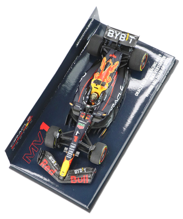 ミニチャンプス 1/43スケール オラクル レッドブル レーシング ホンダ RB19 マックス・フェルスタッペン 2023年 アブダビGP 優勝