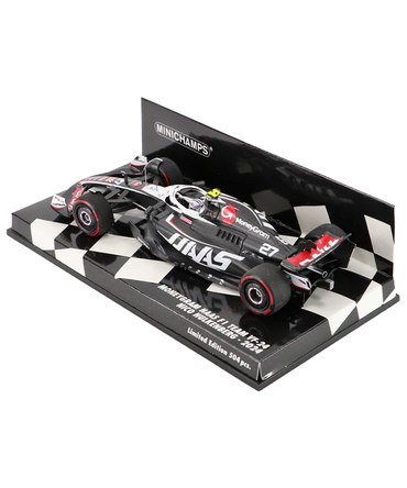 ミニチャンプス 1/43スケール マネーグラム ハース F1 チーム VF-24 ニコ・ヒュルケンベルグ 2024年 /24f1m