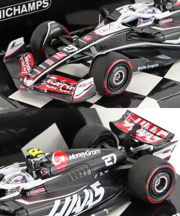 ミニチャンプス 1/43スケール マネーグラム ハース F1 チーム VF-24 ニコ・ヒュルケンベルグ 2024年 /24f1m