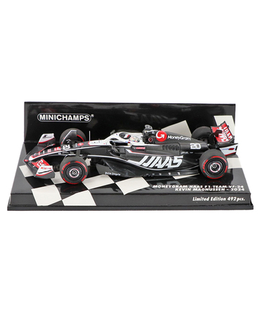 ミニチャンプス 1/43スケール マネーグラム ハース F1 チーム VF-24 ケビン・マグヌッセン 2024年 /24f1m