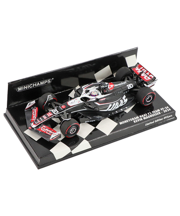 ミニチャンプス 1/43スケール マネーグラム ハース F1 チーム VF-24 ケビン・マグヌッセン 2024年 /24f1m