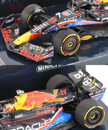 ミニチャンプス 1/43スケール オラクル レッドブル レーシング ホンダ RB19 セルジオ・ペレス 2023年 オースティンGP