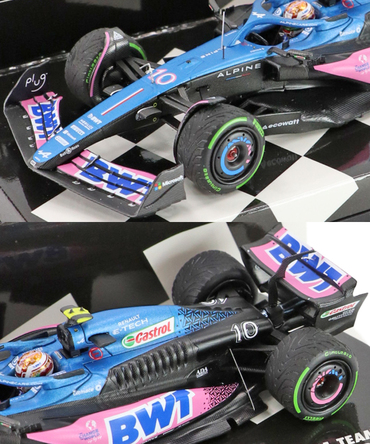 ミニチャンプス 1/43スケール BWT アルピーヌ F1 チーム A523 ピエール・ガスリー 2023年 モナコGP