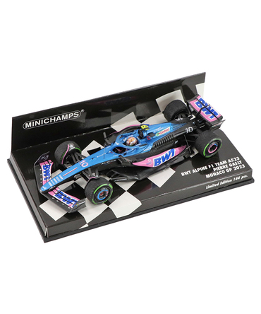 ミニチャンプス 1/43スケール BWT アルピーヌ F1 チーム A523 ピエール・ガスリー 2023年 モナコGP