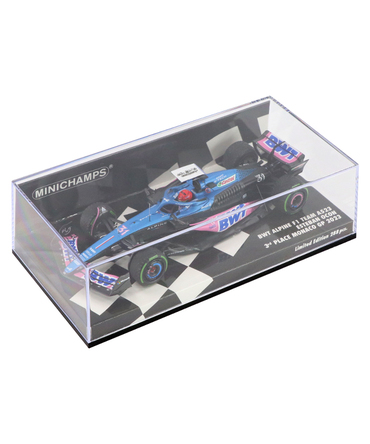 ミニチャンプス 1/43スケール BWT アルピーヌ F1 チーム A523 エステバン・オコン 2023年 モナコGP 3位入賞