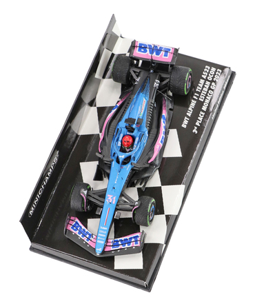 ミニチャンプス 1/43スケール BWT アルピーヌ F1 チーム A523 エステバン・オコン 2023年 モナコGP 3位入賞