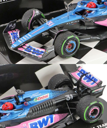 ミニチャンプス 1/43スケール BWT アルピーヌ F1 チーム A523 エステバン・オコン 2023年 モナコGP 3位入賞