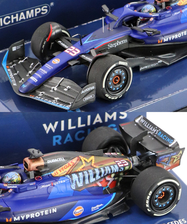 ミニチャンプス 1/43スケール ウィリアムズ レーシング FW45 アレクサンダー・アルボン 2023年 ラスベガスGP